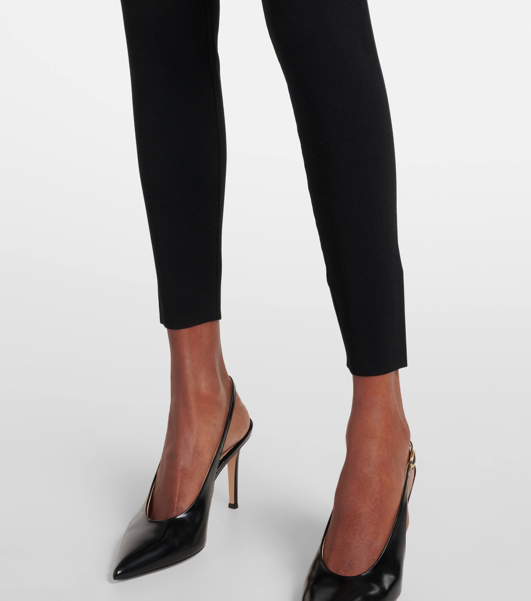 Belted high-rise leggings - 5
