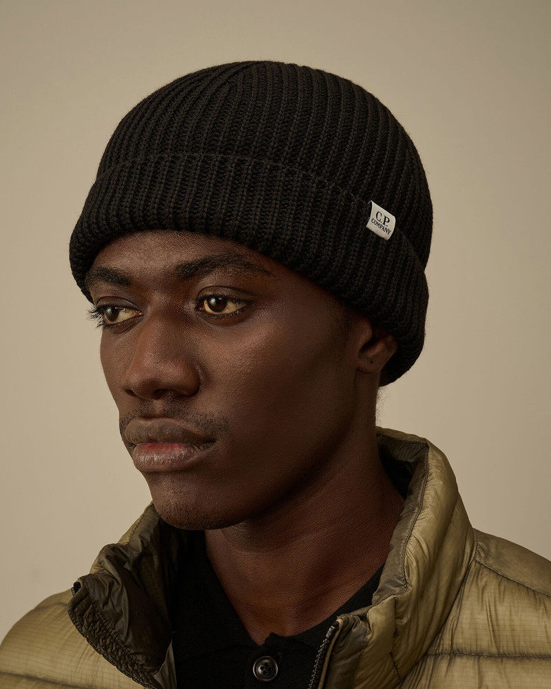 C.P. Company Extrafine Merino Fisherman Beanie outlook