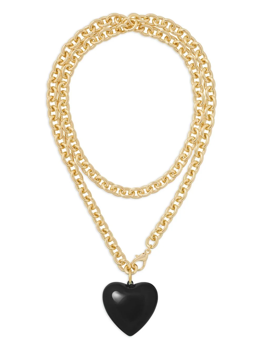 Big Puffy Heart Charm necklace - 1