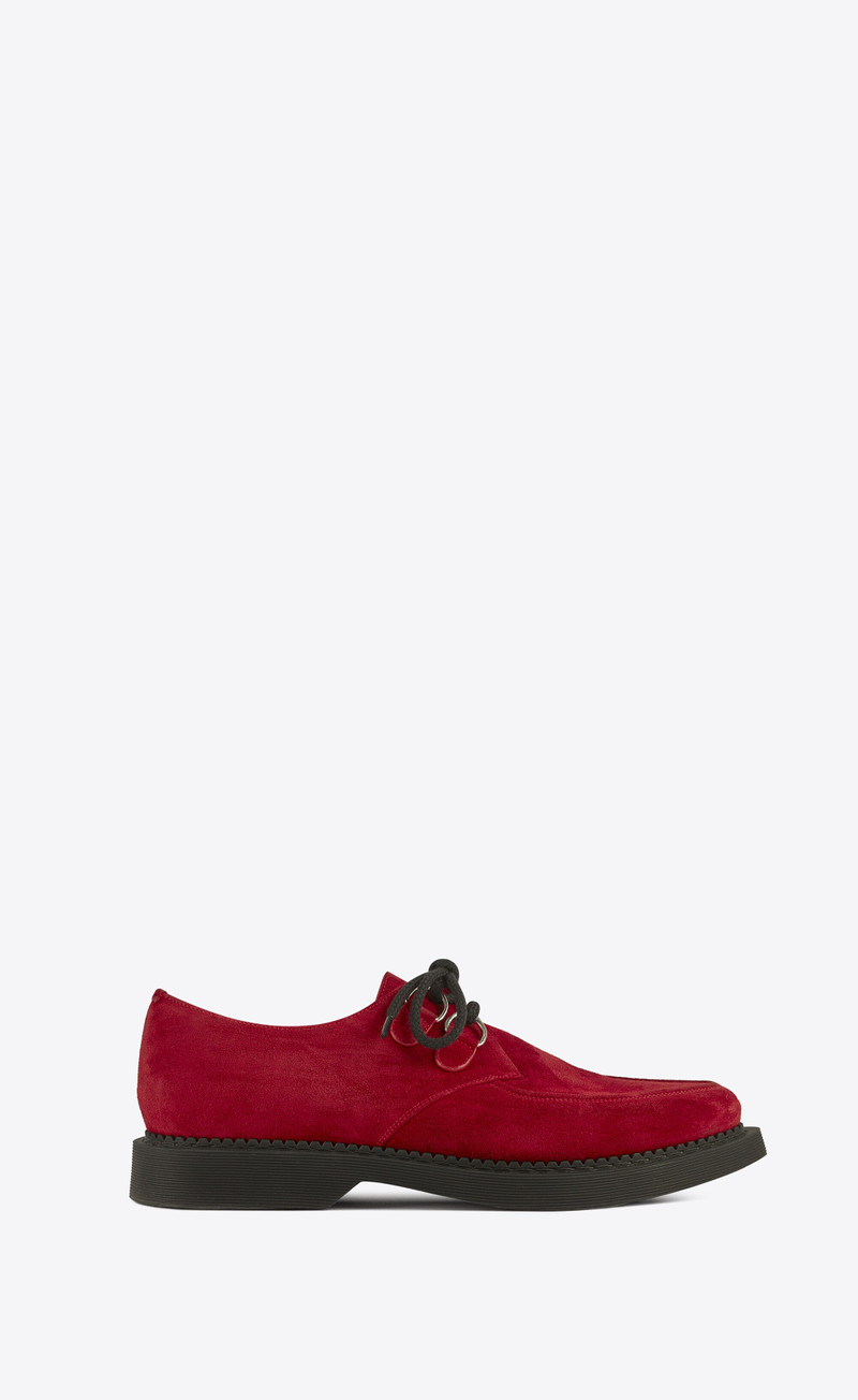 teddy derbies in suede - 1