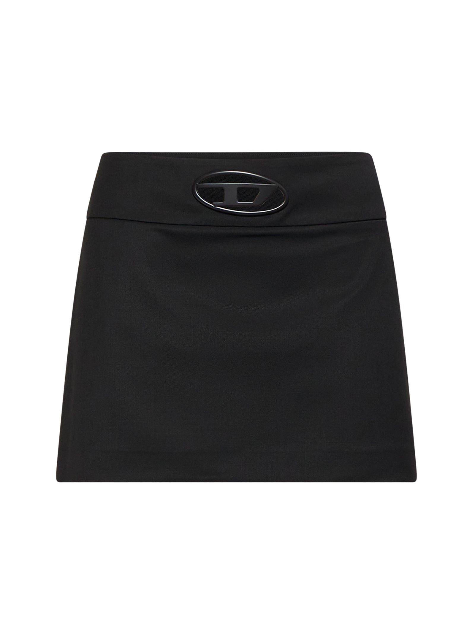 Diesel Women Black Stretch Twill O-Dixy Miniskirt - 1