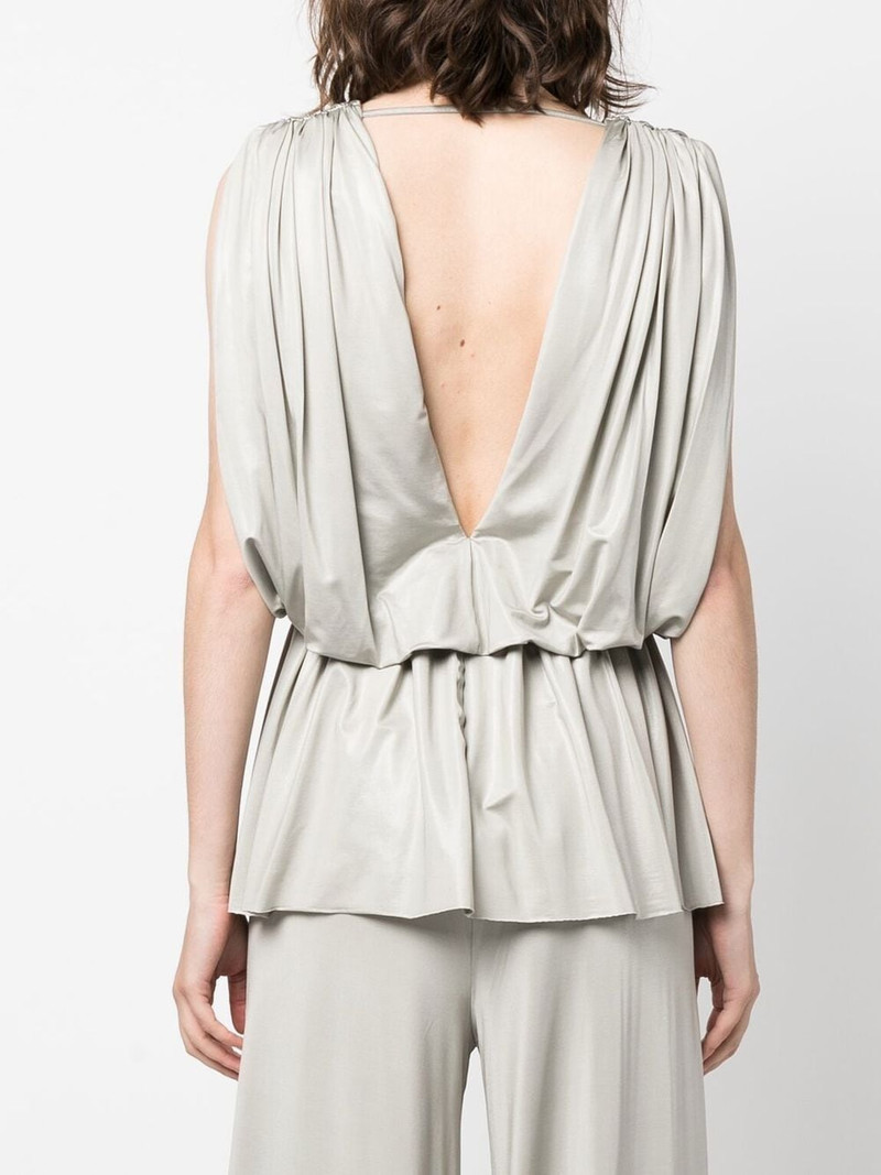 Venus V-neck draped top 4