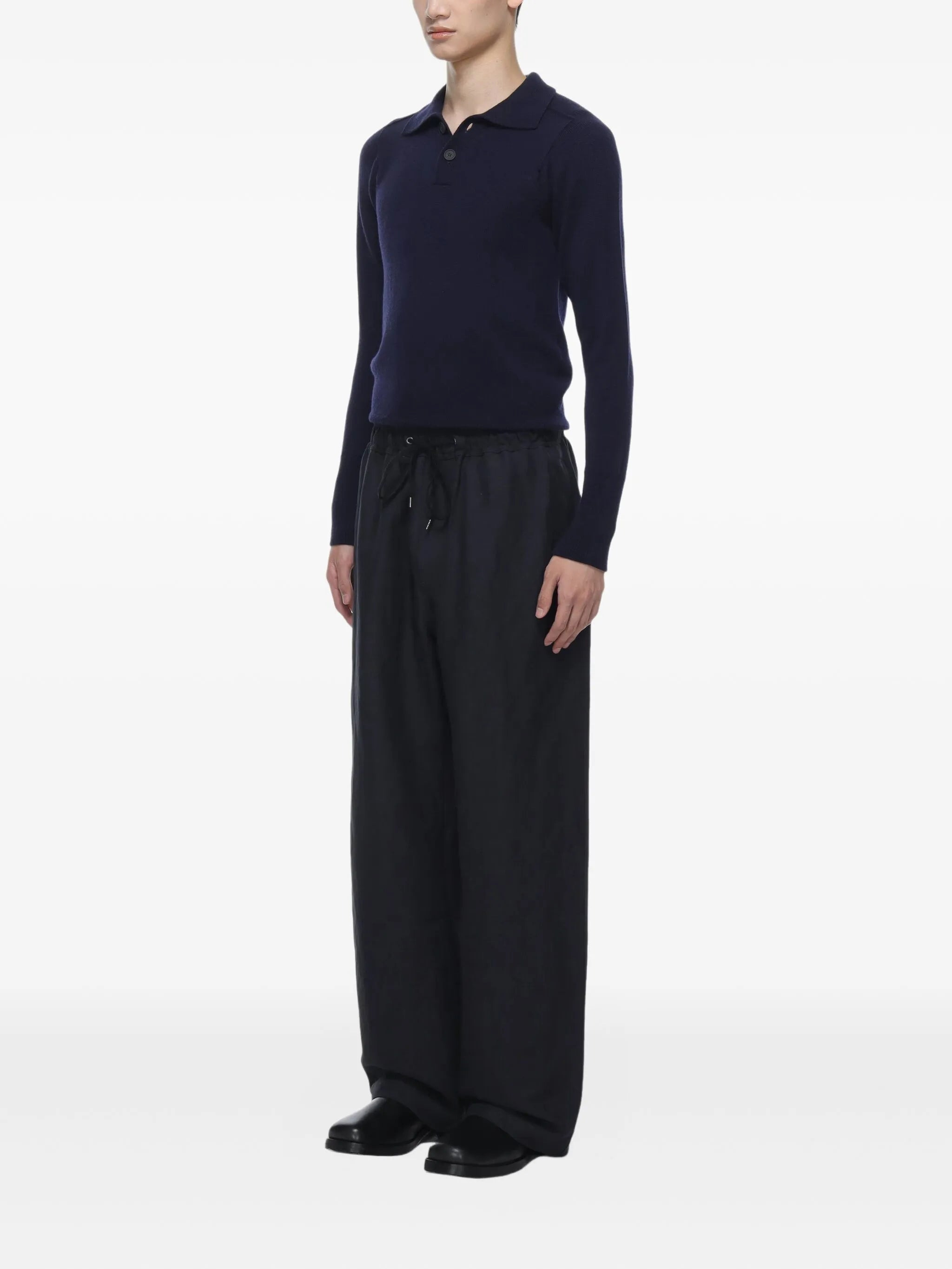 Studio Nicholson KNITWEAR - POLO SHIRT JUMPER - 4