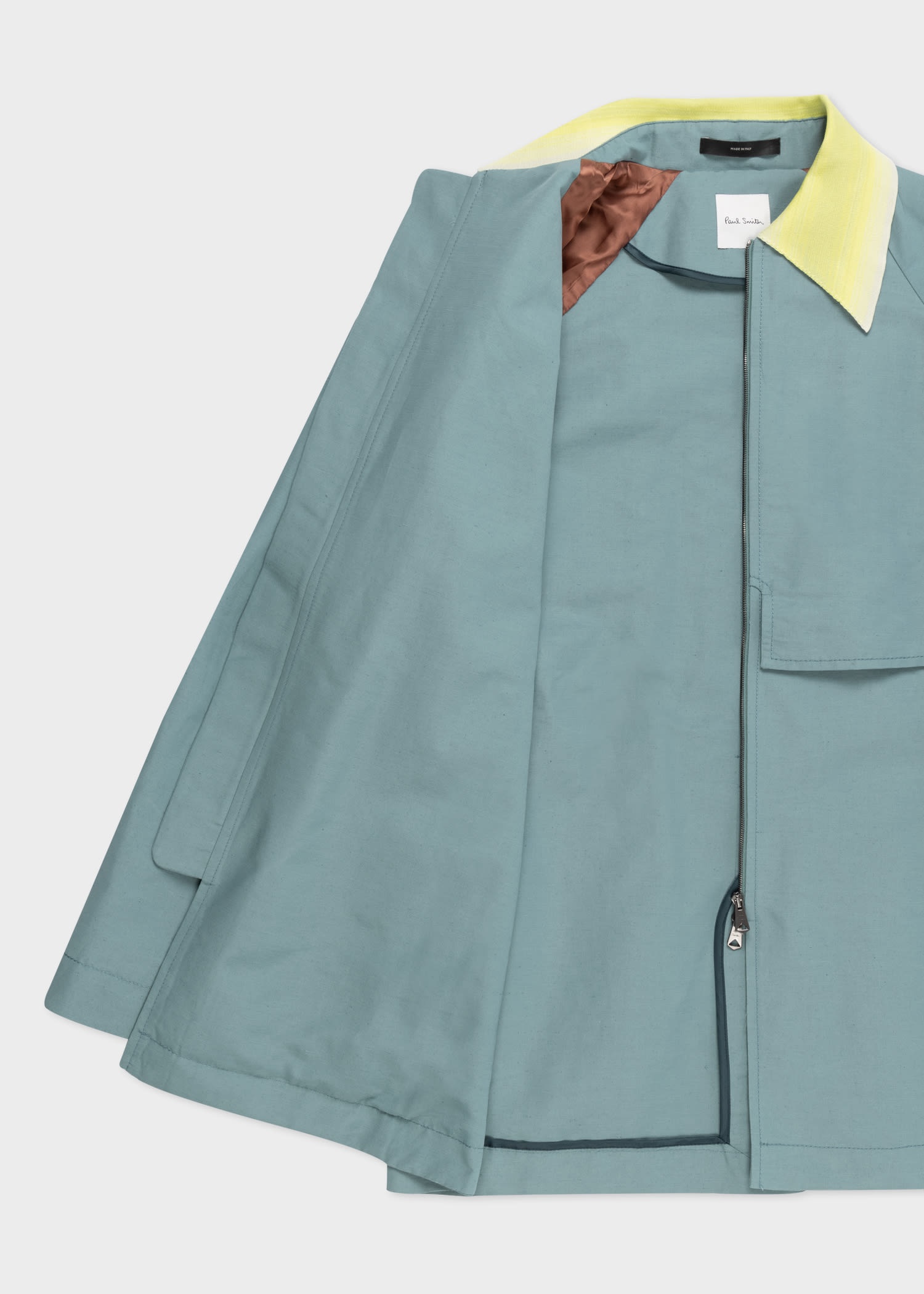 Linen-Blend Short Coat - 4