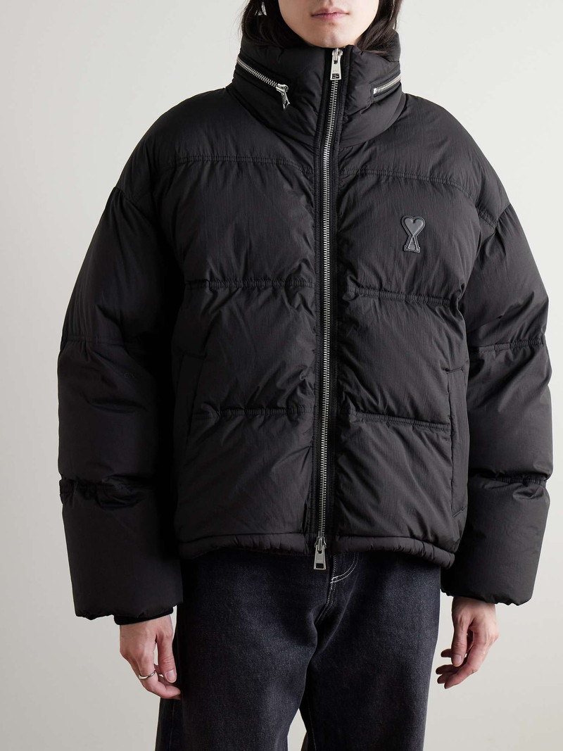 Logo-Appliquéd Quilted Shell Down Jacket 4