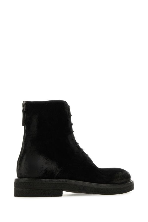 Black suede ankle boots - 3