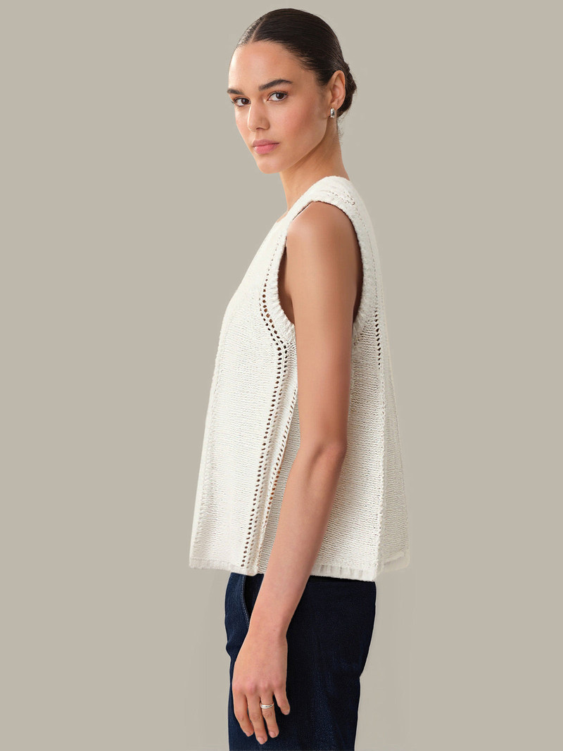 525 america Leni: Pointelle Cotton Sweater Vest outlook