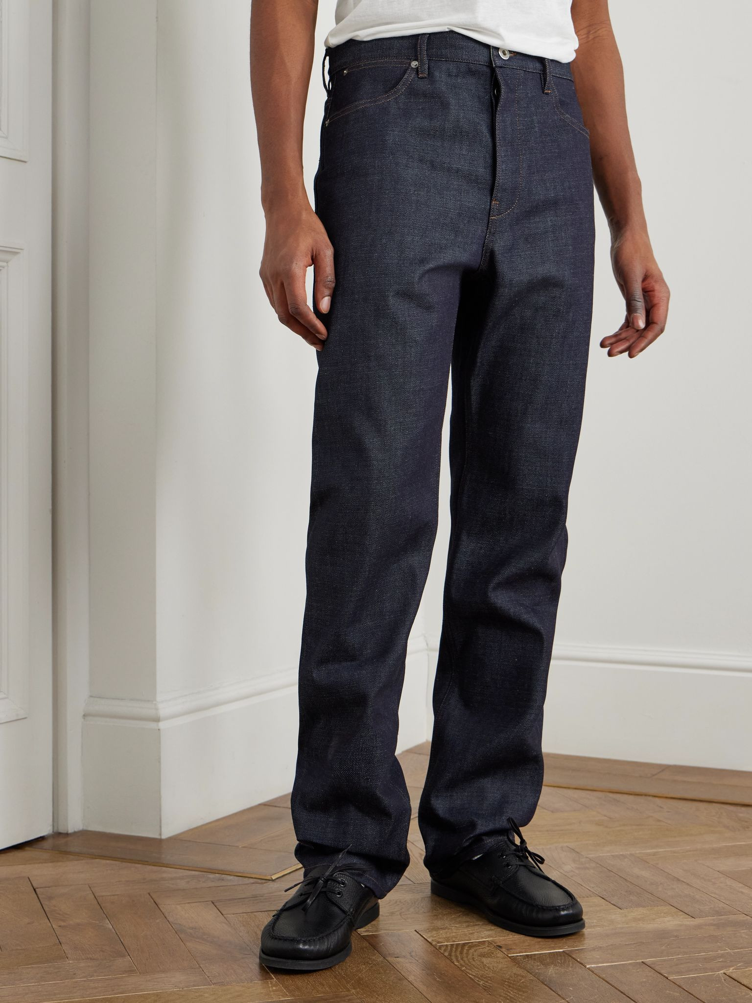 Straight-Leg Jeans Navy - 3