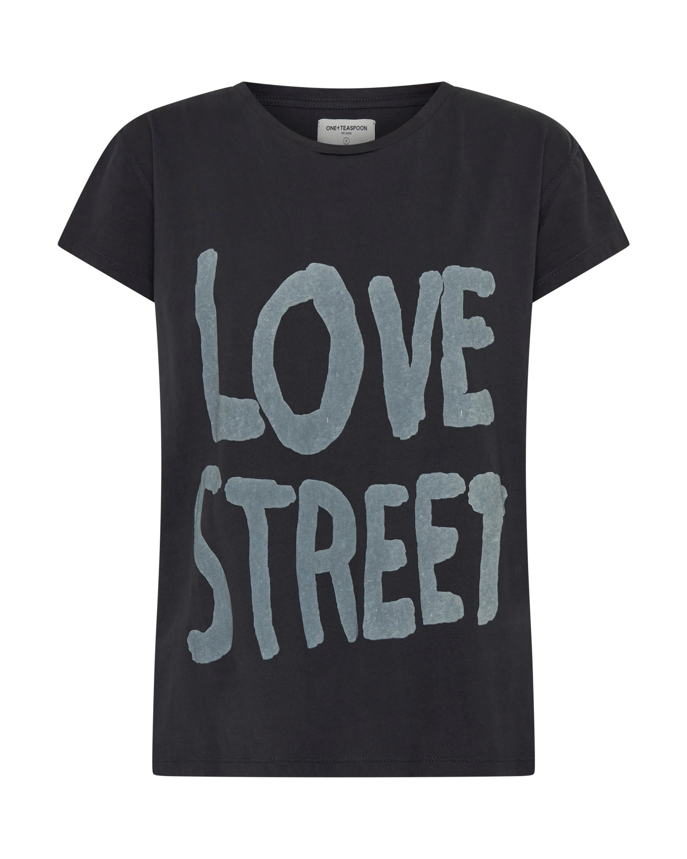 Love Street Classic Tee - Stone Wash Black - 1