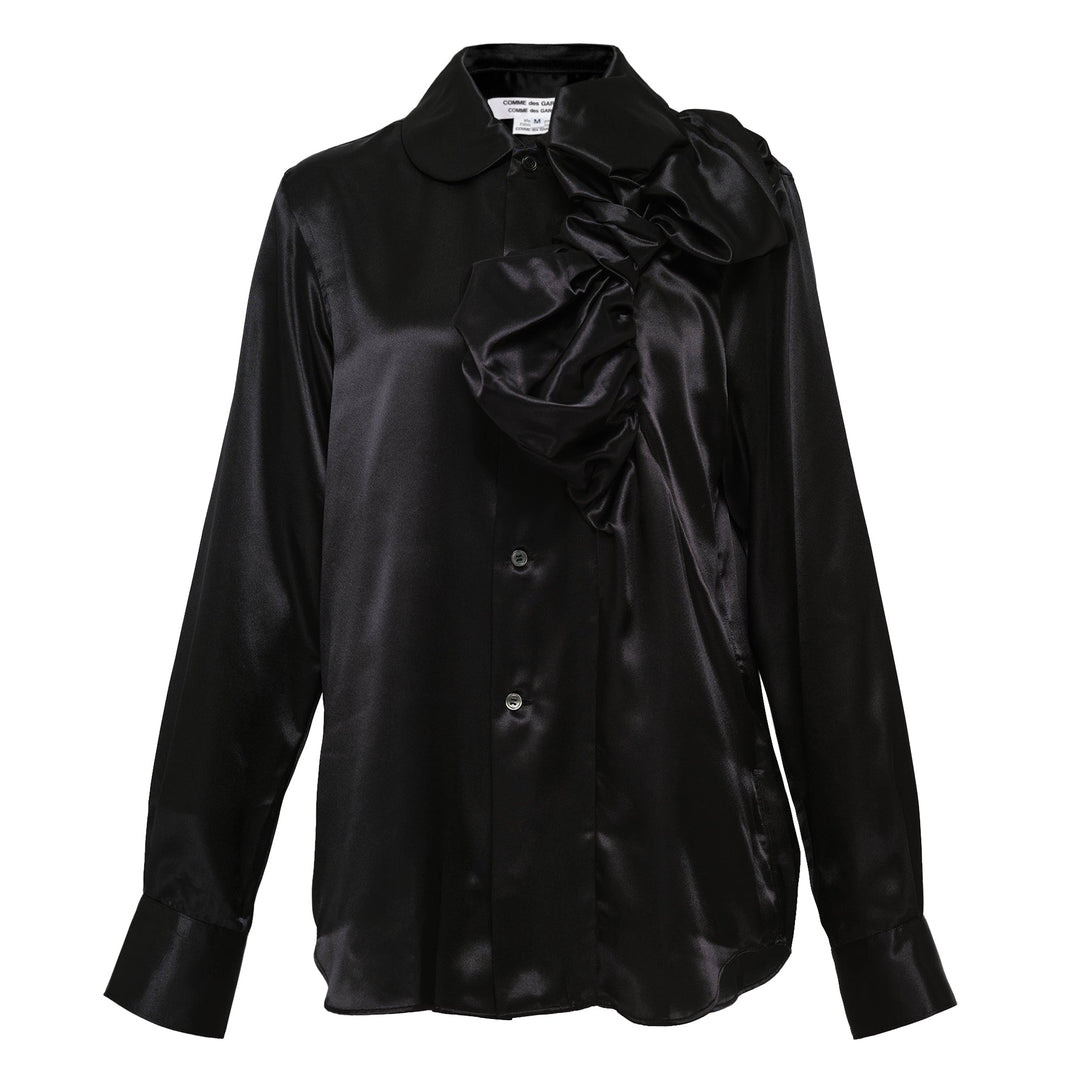 Side Bowknot Blouse - 1