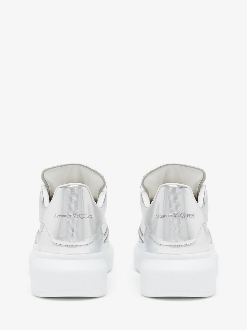 Alexander McQueen Women's Oversized Sneaker in Silver outlook