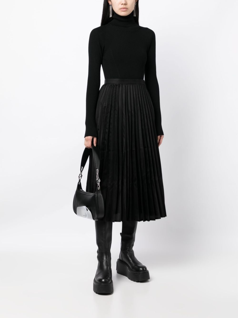 high-waist pleated skirt - 2