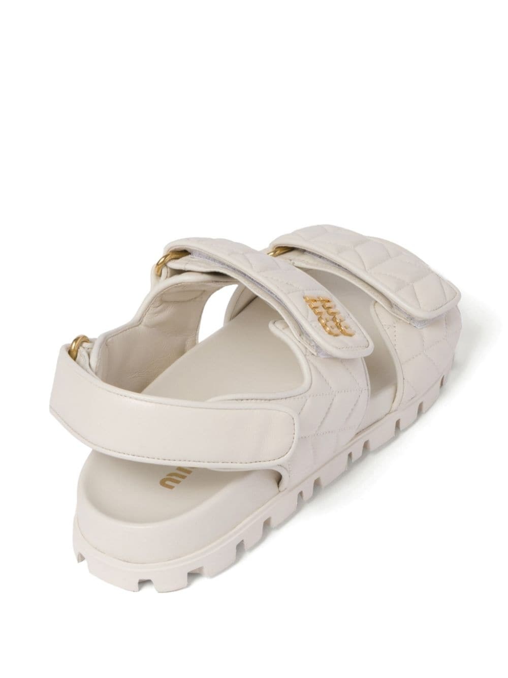 matelassÃ© logo-plaque sandals - 3