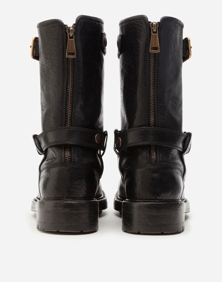 Horsehide biker boots - 3