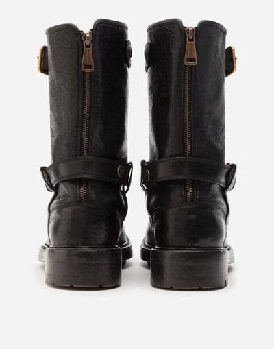 Dolce & Gabbana Horsehide biker boots outlook