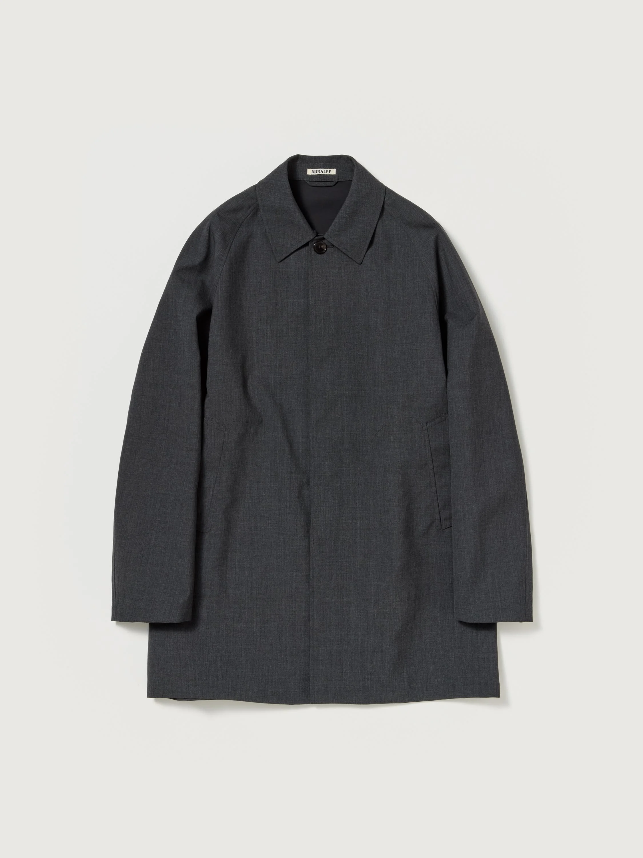 BONDED TROPICAL WOOL SHORT COAT - 1