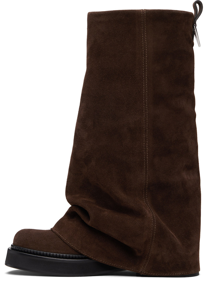 THE ATTICO Brown Robin Combat Boots outlook