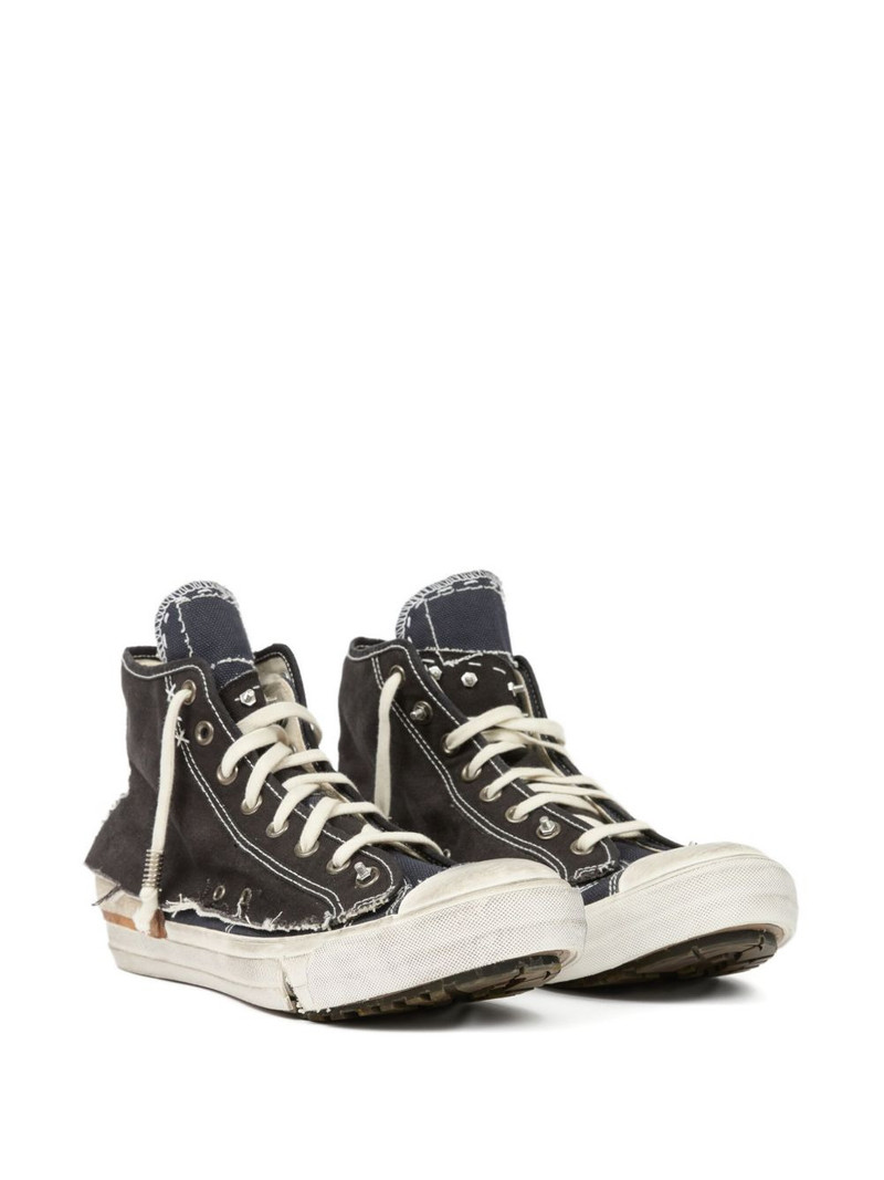 Maison Margiela distressed high-top sneakers outlook