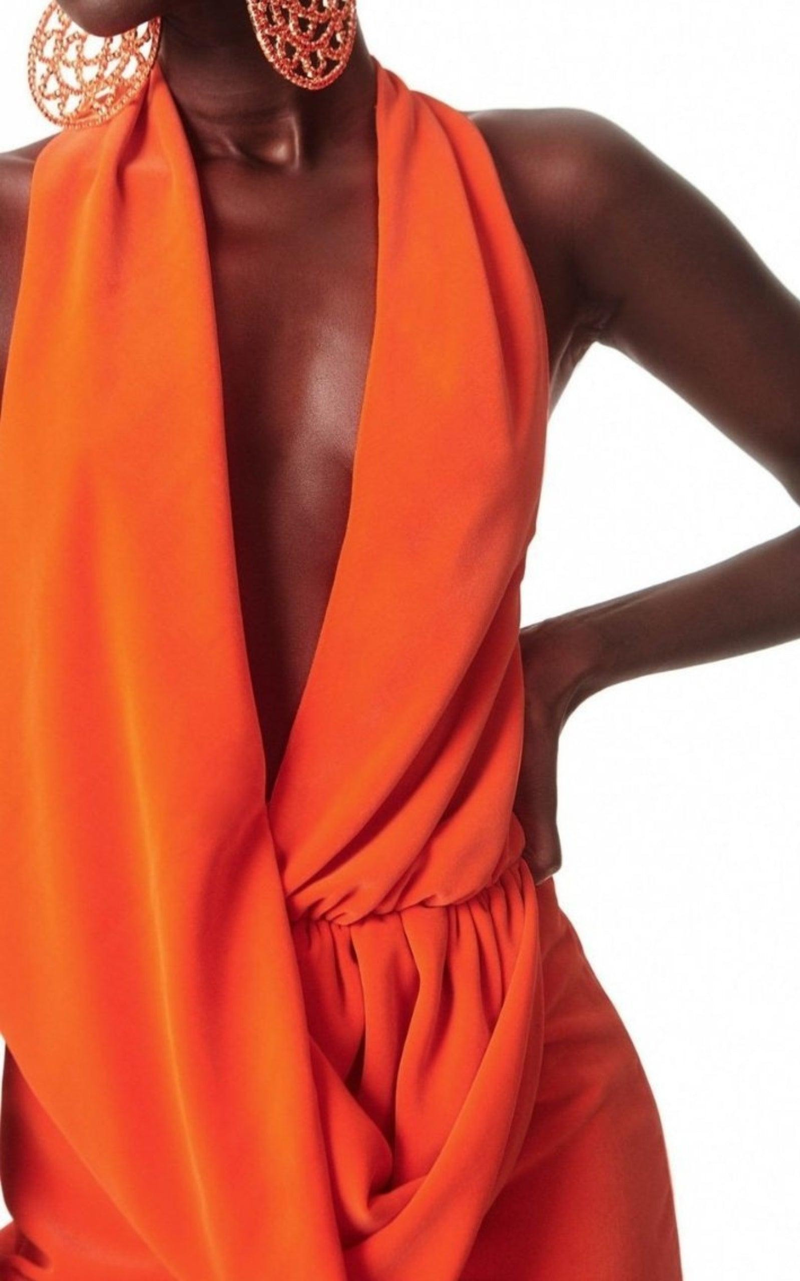 Draped Cowl Jumpsuit - 5