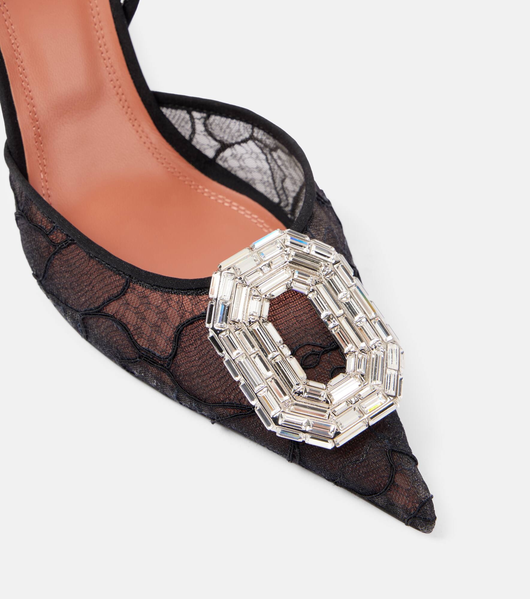 Camelia 90 lace slingback pumps - 5