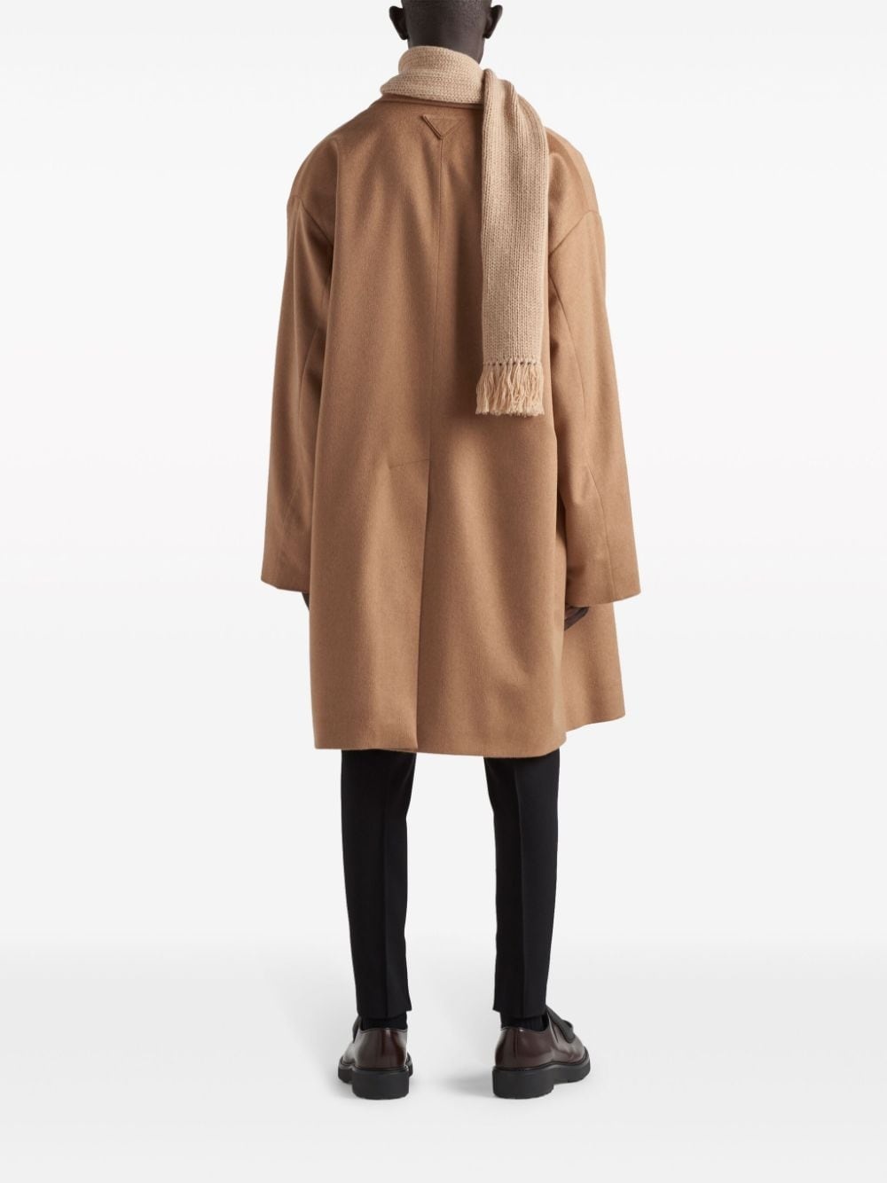 triangle-logo coat - 3