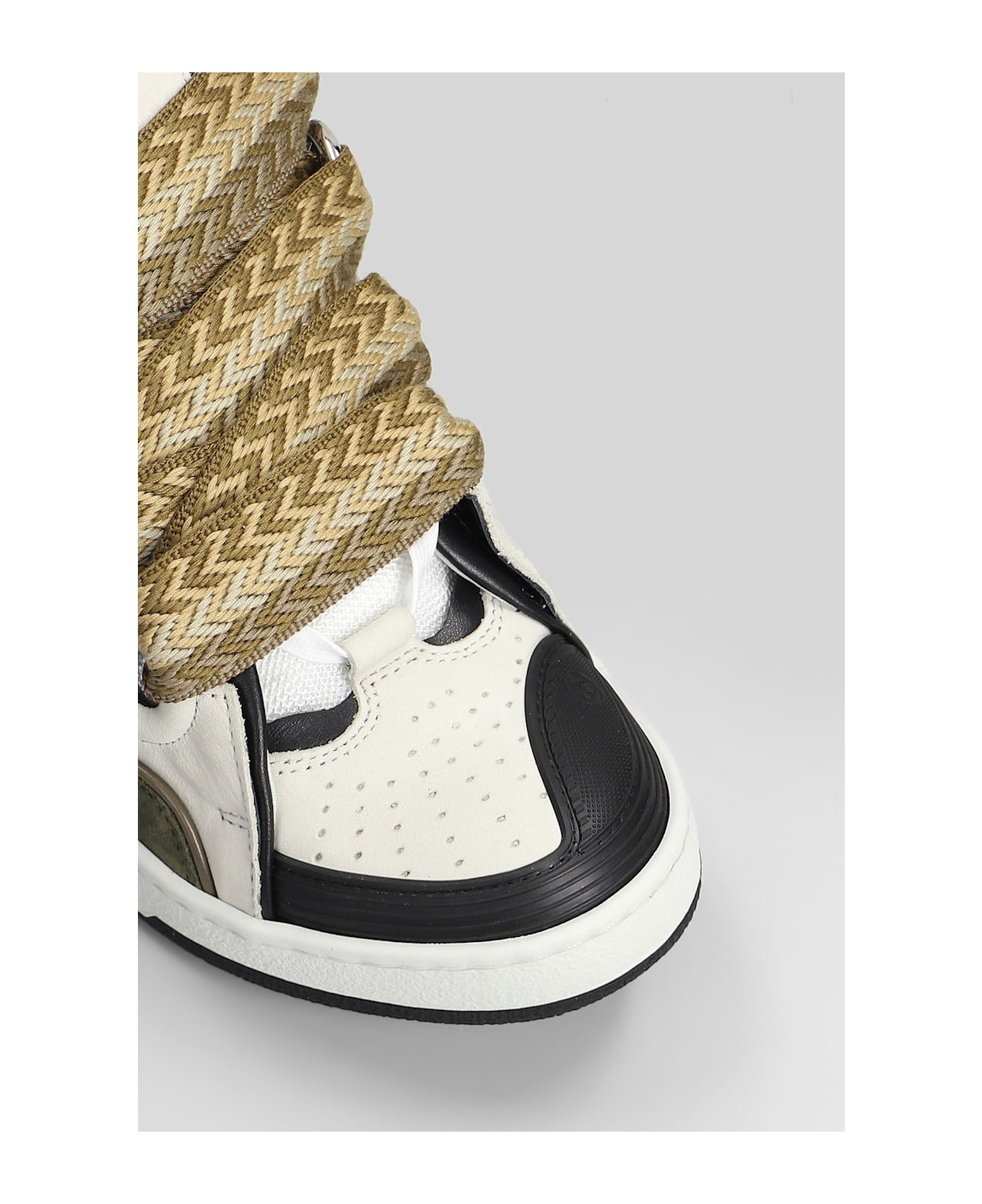 Curb Sneakers In Grey Suede And Leather - 5