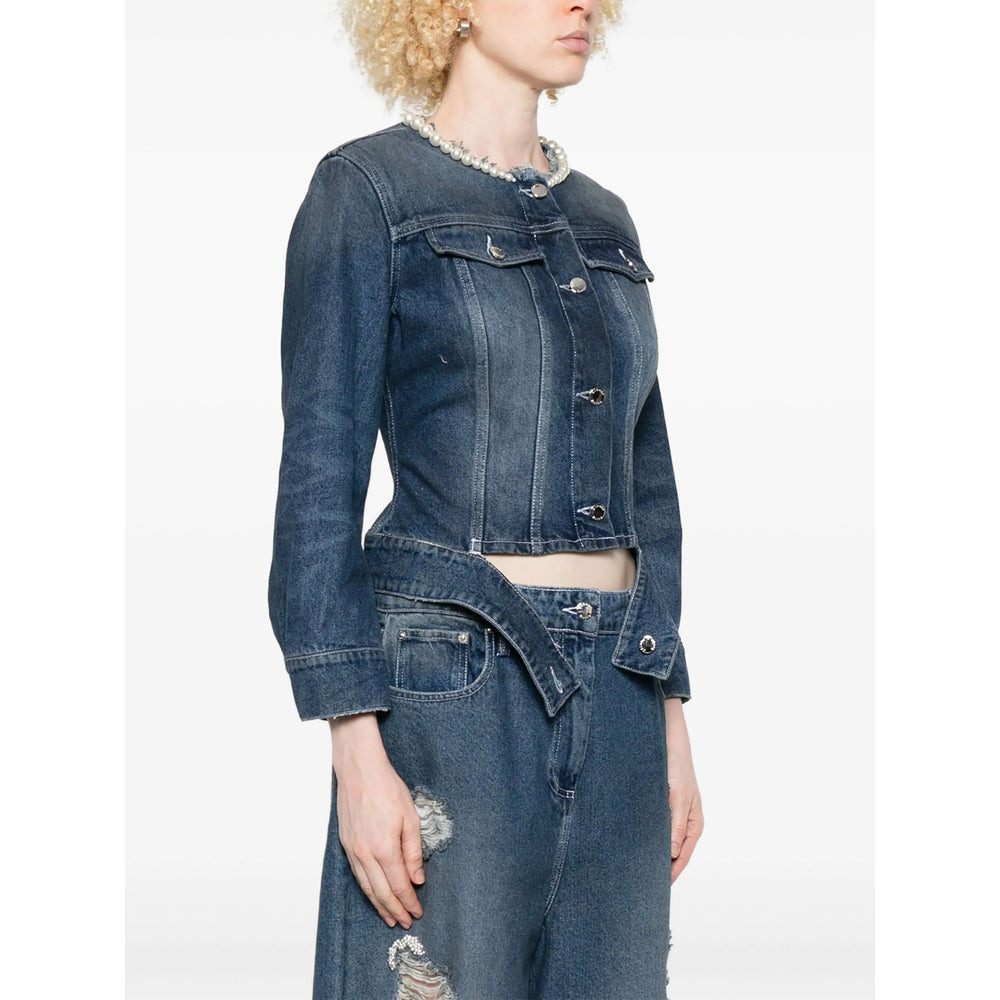 Simone Rocha Blue Jackets - Denim Jackets Women - 5