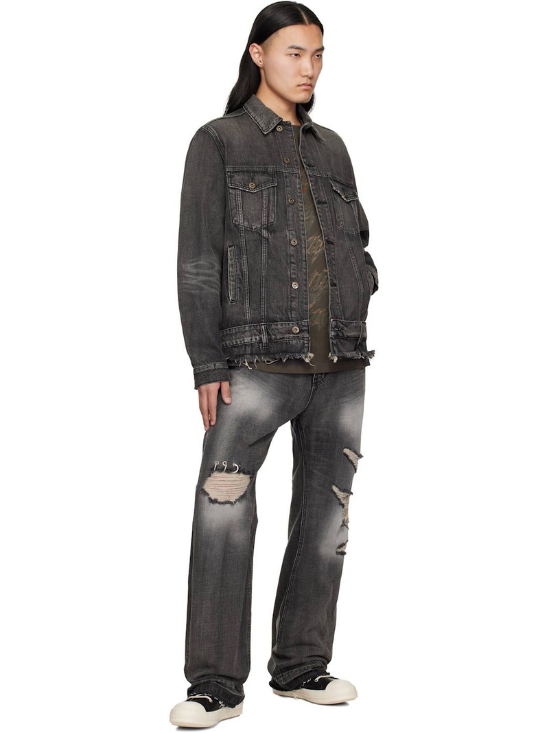 We11done Black Belted Denim Jacket outlook