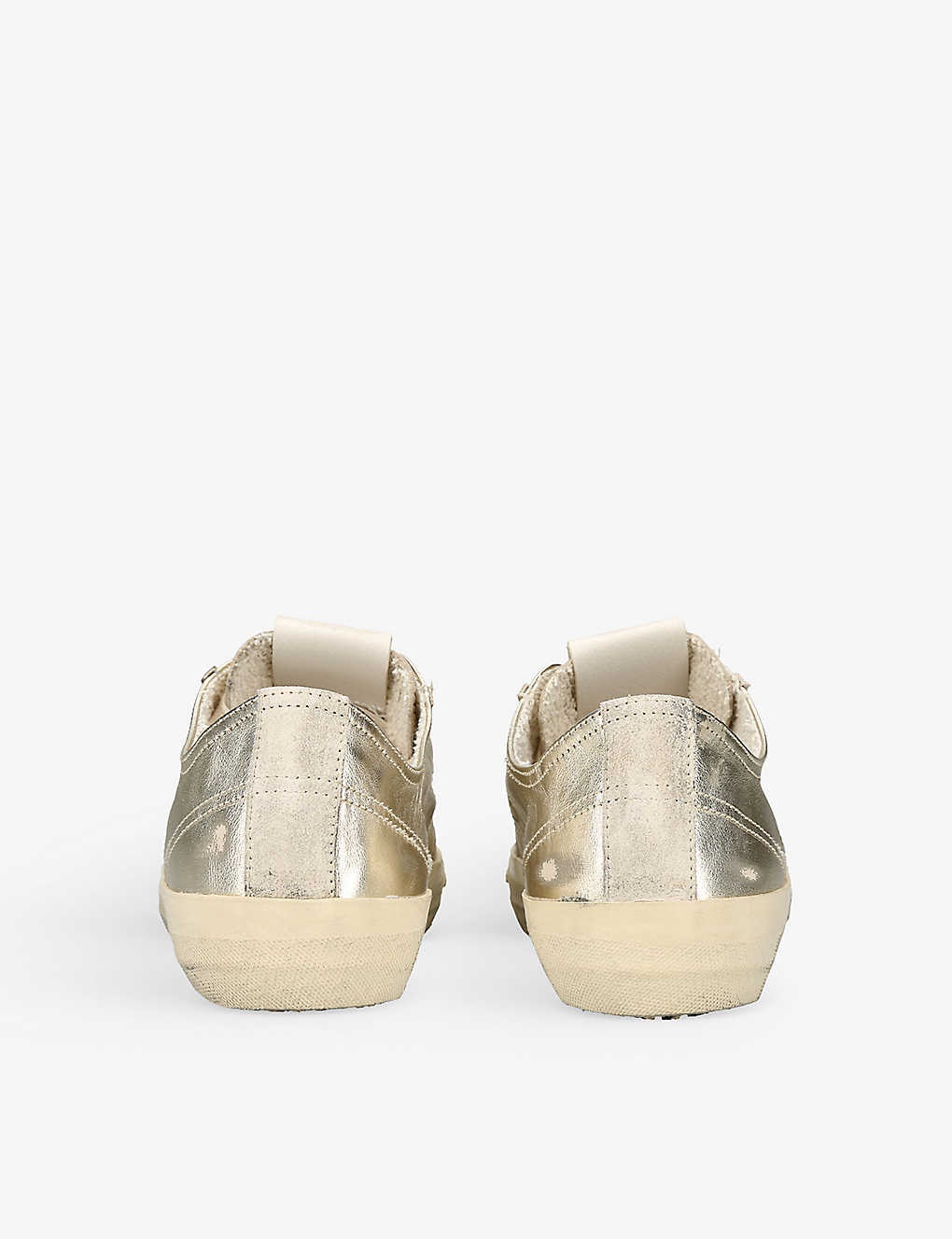 V-Star suede star-patch metallic-leather low-top trainers - 4