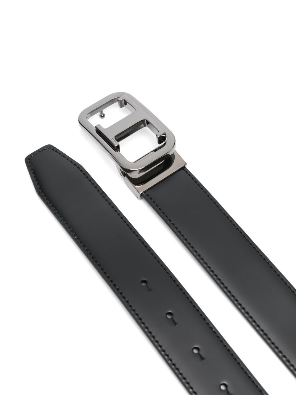 logo-buckle belt - 2