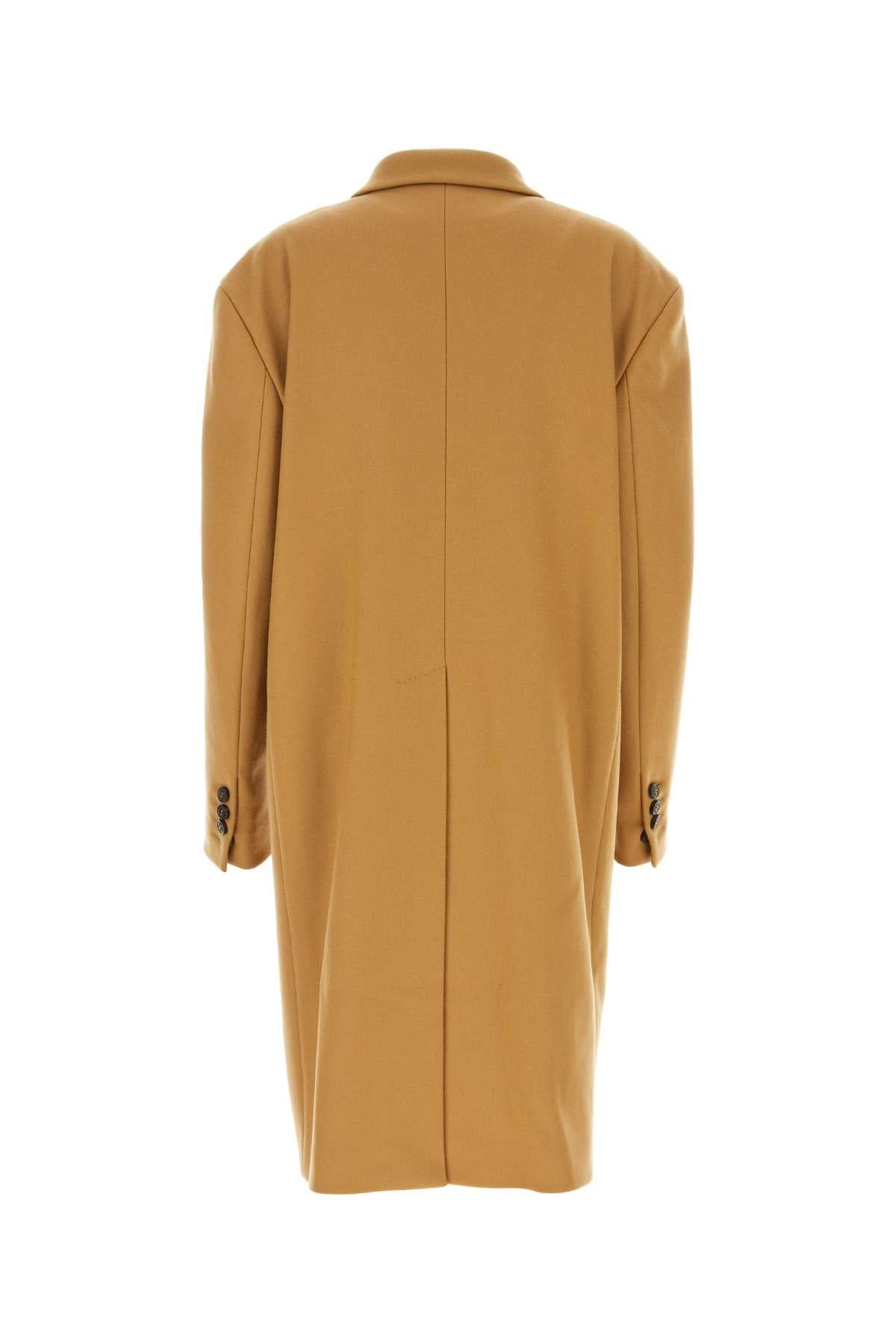 Dsquared Women Camel Wool Blend Oversize Deana Coat - 2