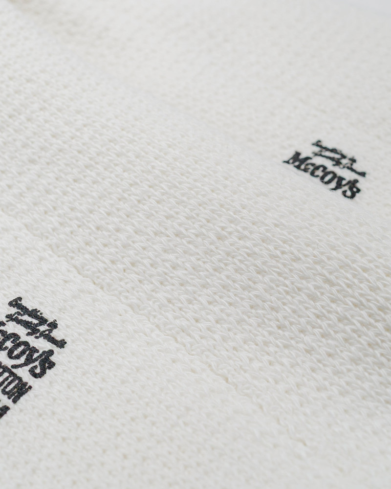 The Real McCoys The Real McCoy’s MA22011 McCoy's 2PCS Pack Socks White outlook