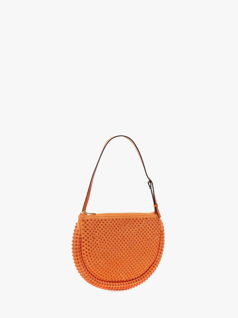 JW Anderson BUMPER MOON LEATHER SHOULDER BAG WITH CRYSTAL outlook
