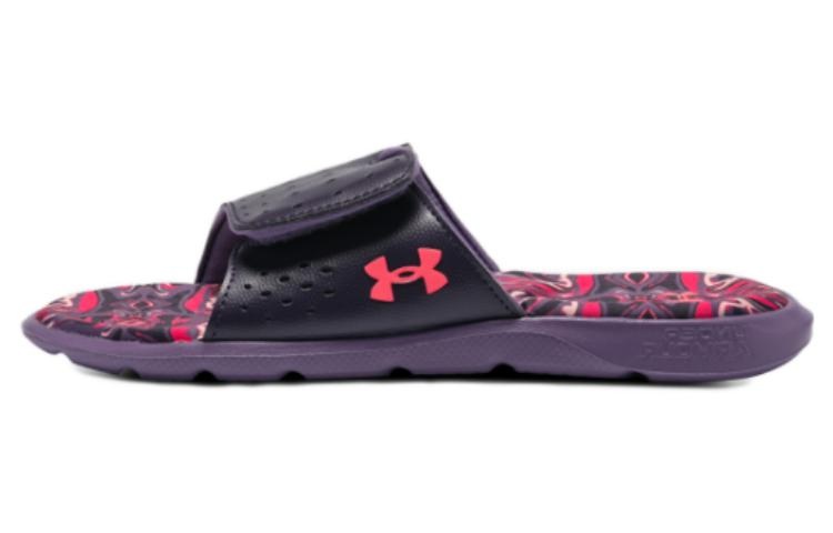 (WMNS) Under Armour Ignite Pro Graphic Footbed Slides 'Tux Purple Marble' 3026029-500 - 2