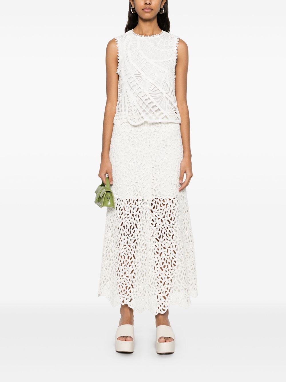 embroidered maxi skirt - 2
