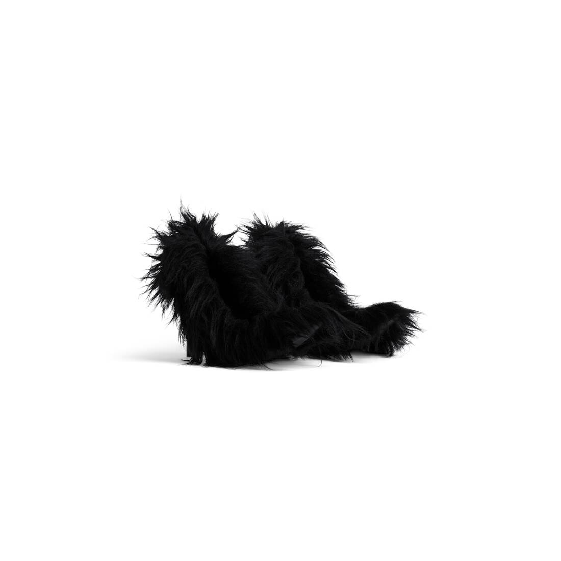 Women's Flex Fur 110mm Pump  in Black - 2