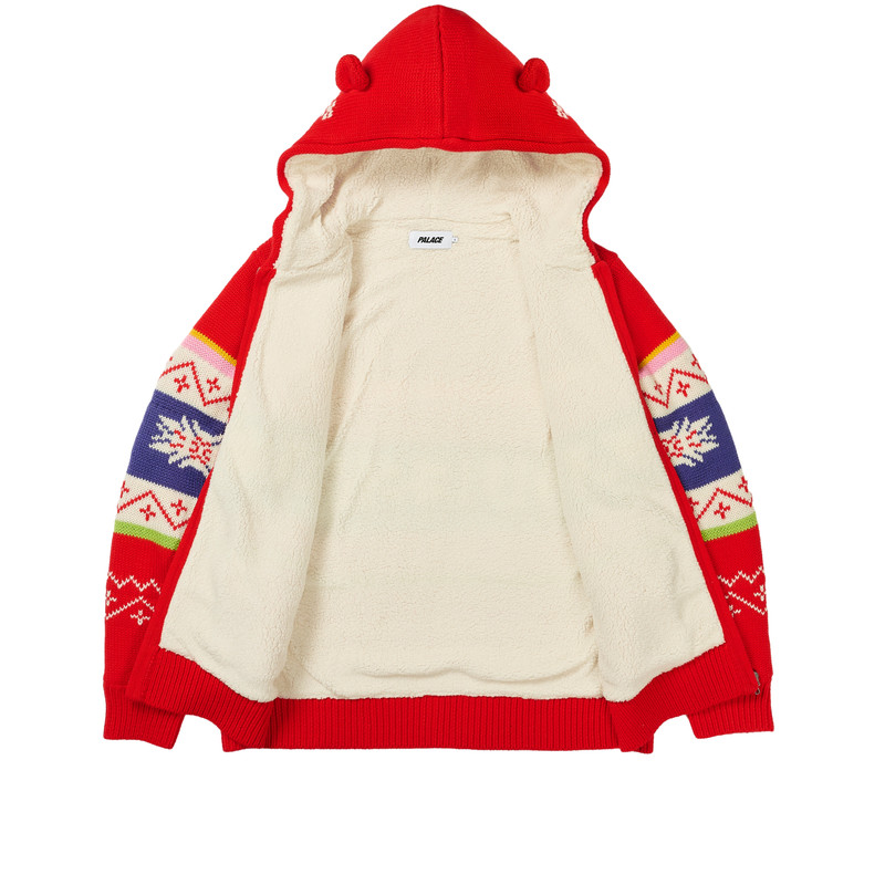 PALACE LOVES ME HOODED KNIT RED 3