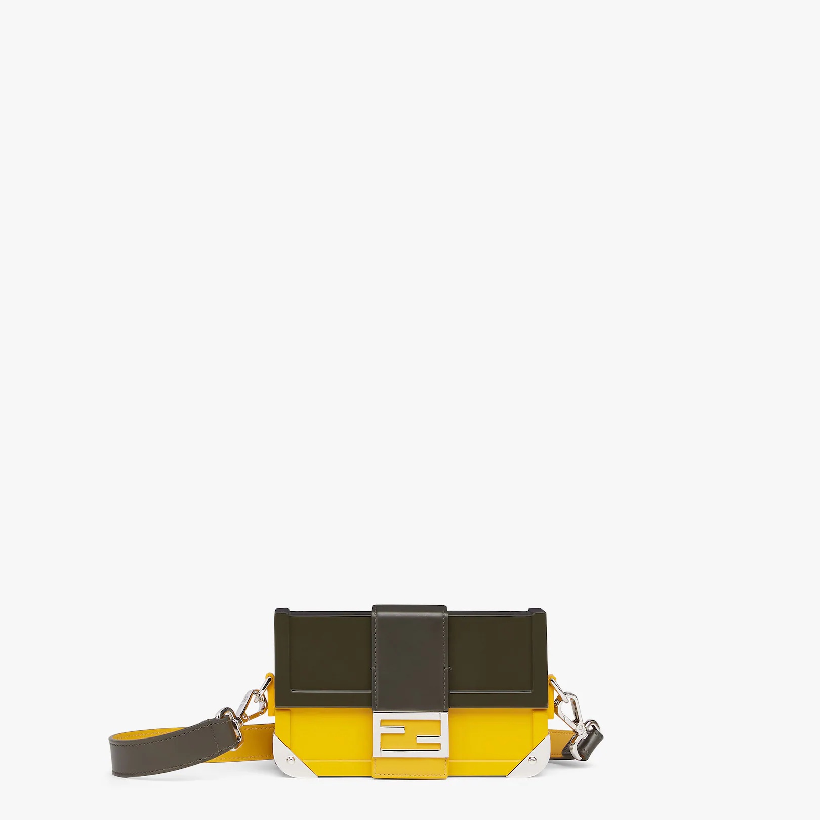 Two-toned plexiglass and leather bag - 1