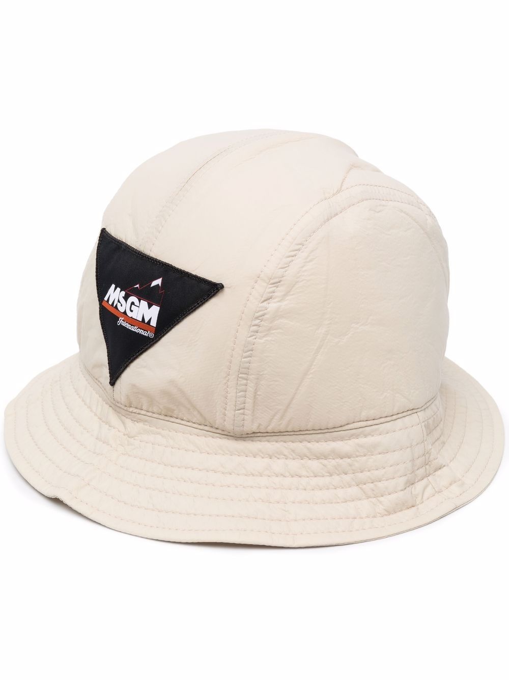 logo-patch bucket hat - 1