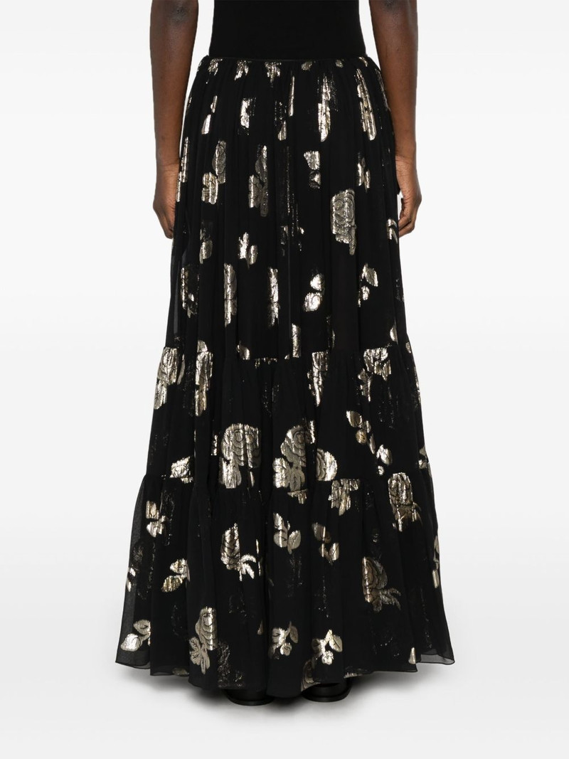 floral-jacquard maxi skirt 4