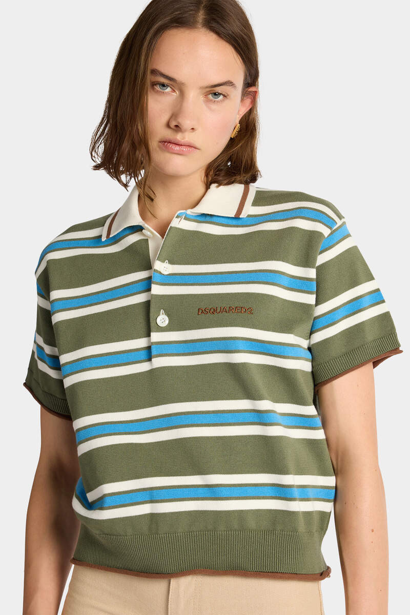 STRIPED KNIT POLO 5