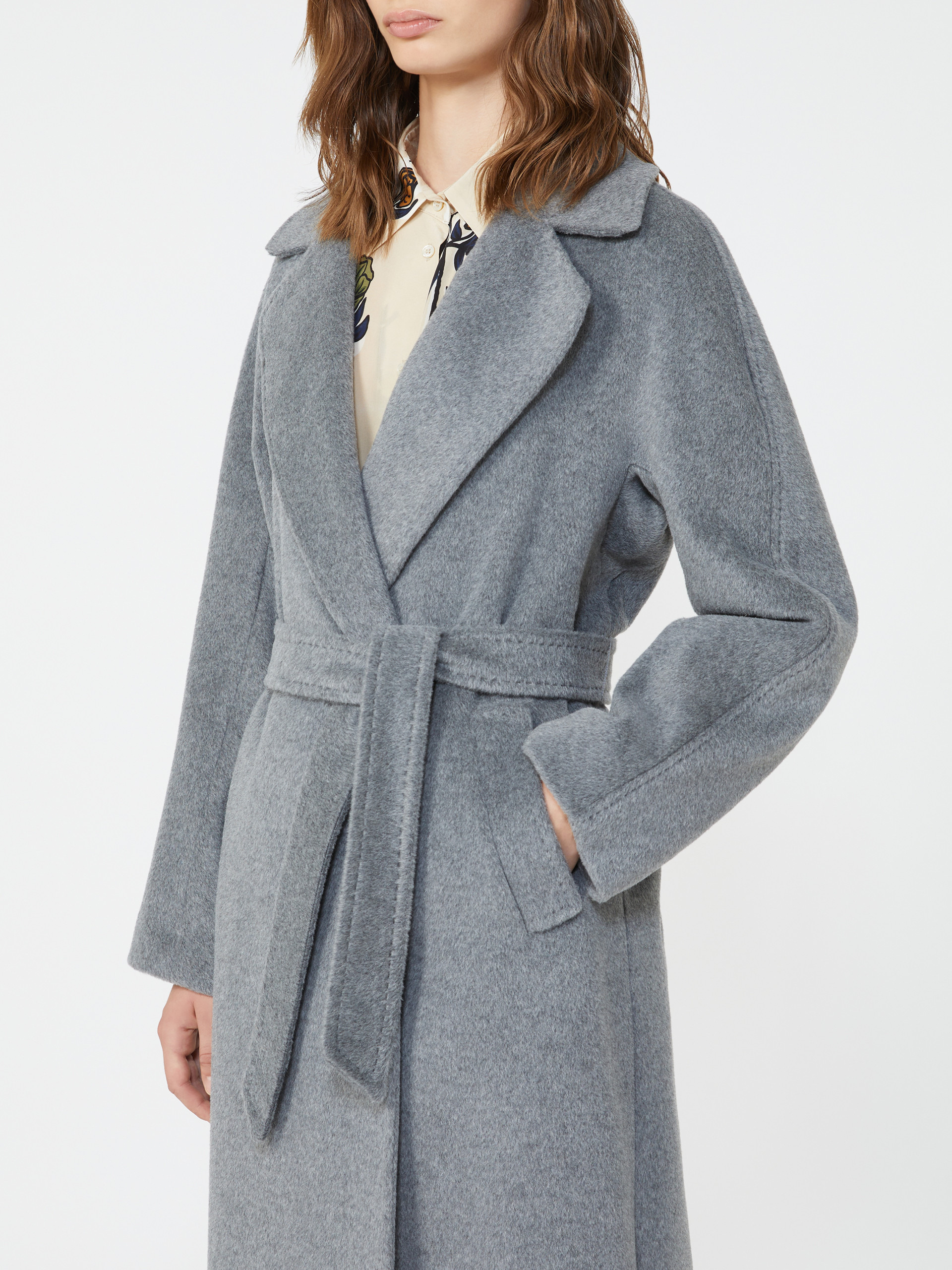 TEMPERA Long wool and alpaca coat - 5