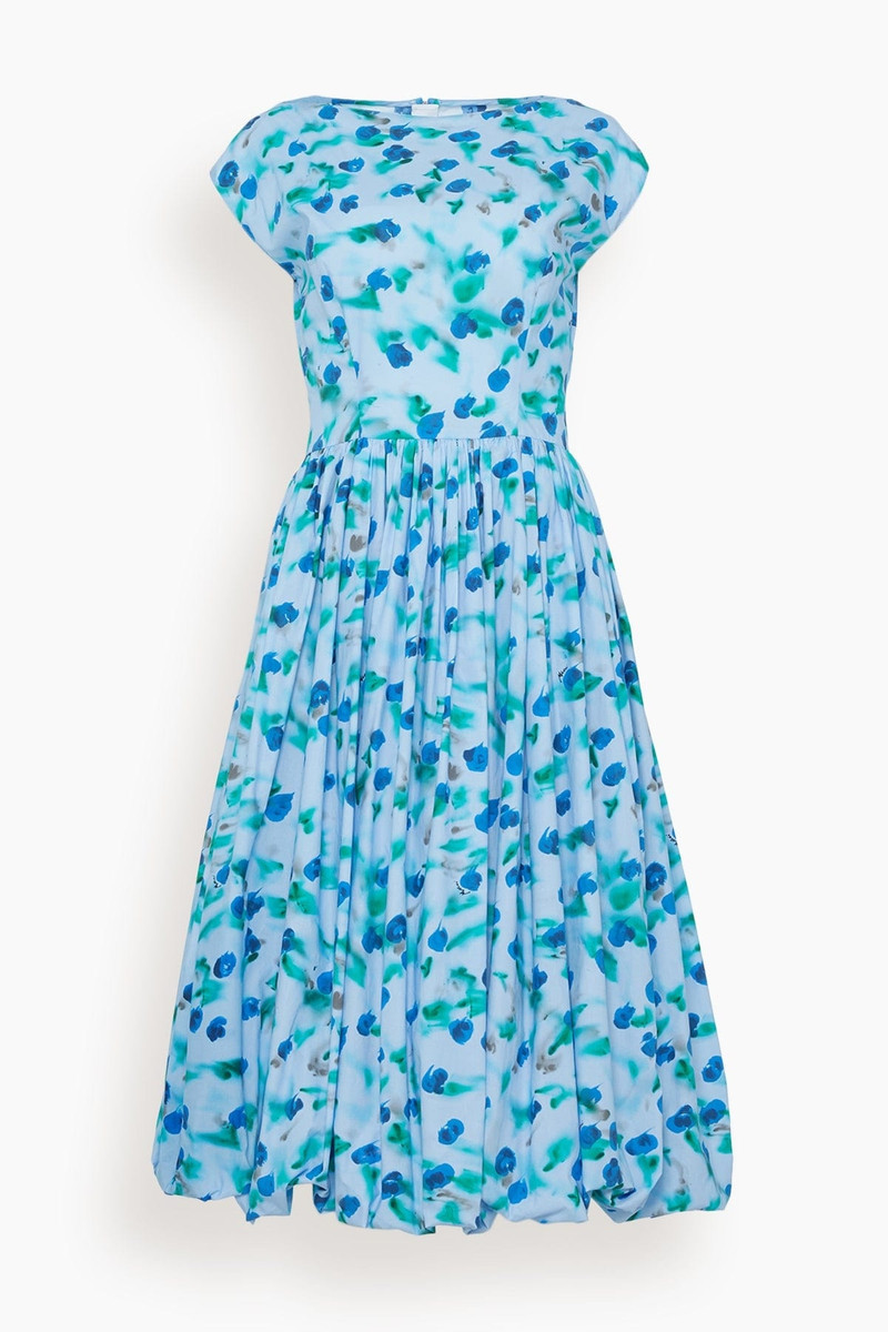 Reverie Sleeveless Poplin Dress in Light Blue 1