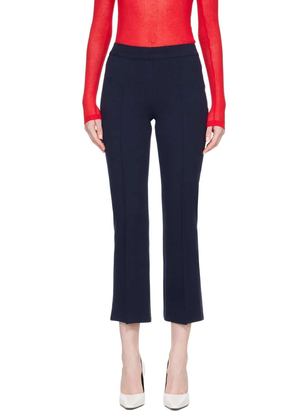Blue Geo Kick Trousers - 1