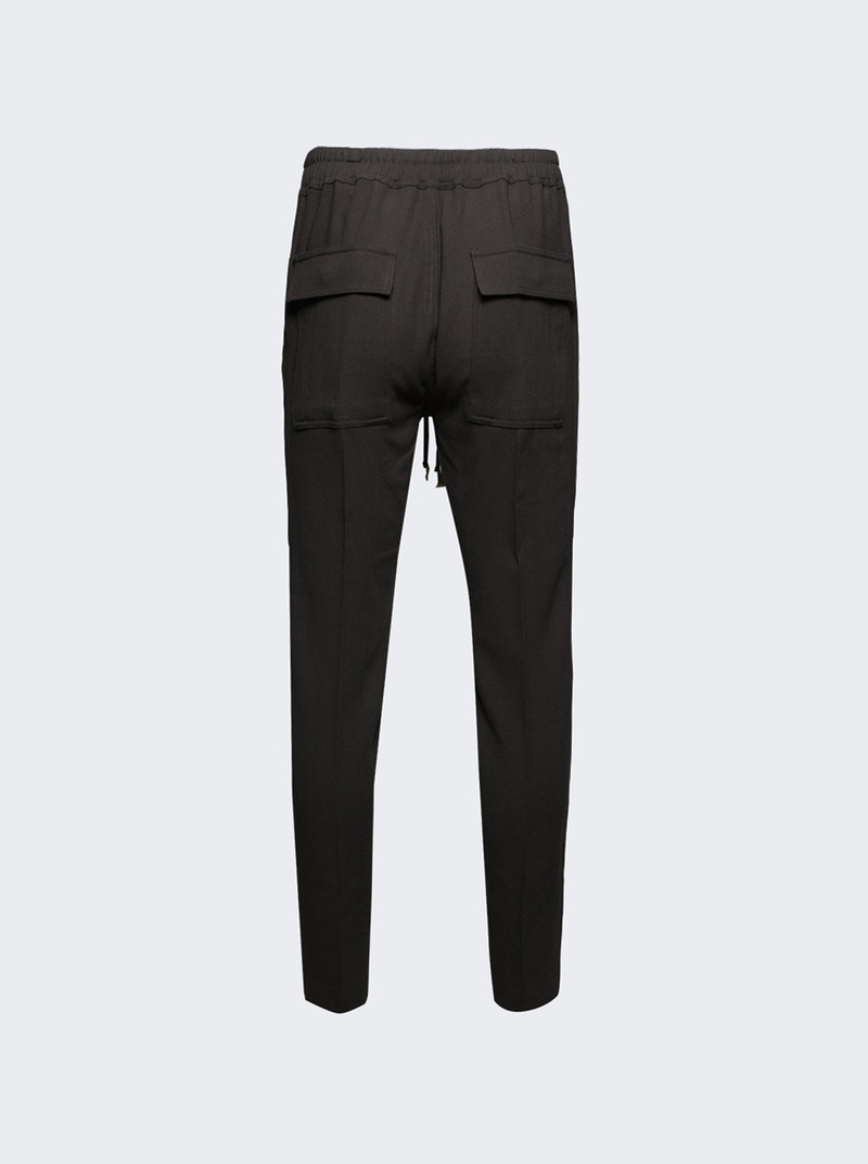 Rick Owens Drawstring Slim Long Pants Darkdust outlook