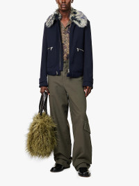 Dries Van Noten Verona faux-fur collar regular-fit wool