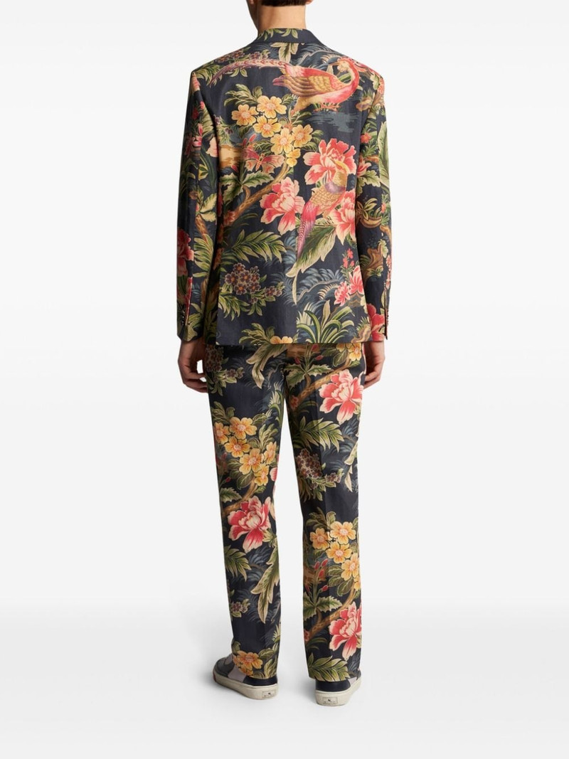 floral-print single-breasted blazer 3