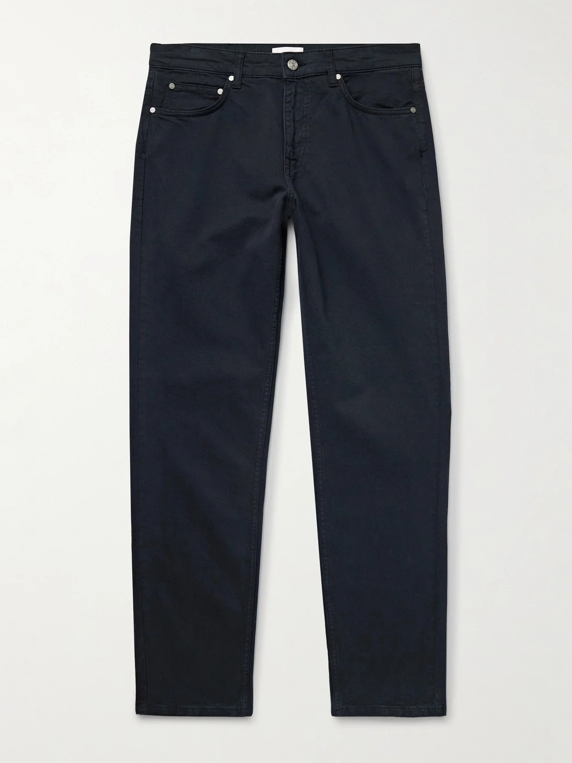 Tony 1923 Slim-Fit Garment-Dyed Organic Cotton-Blend Twill Trousers - 1