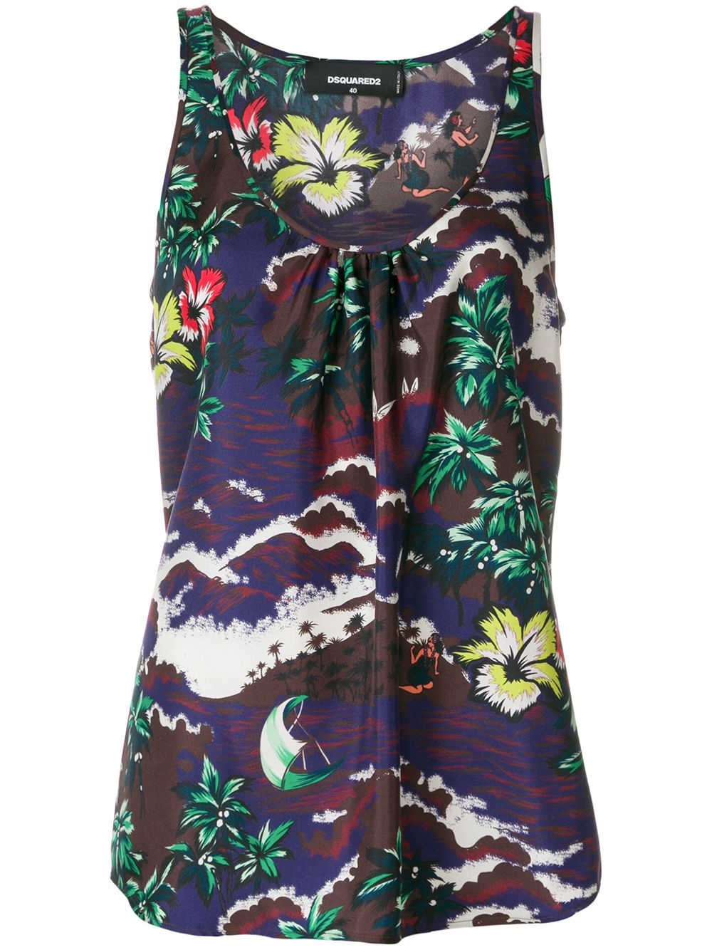 Aloha print tank top - 1