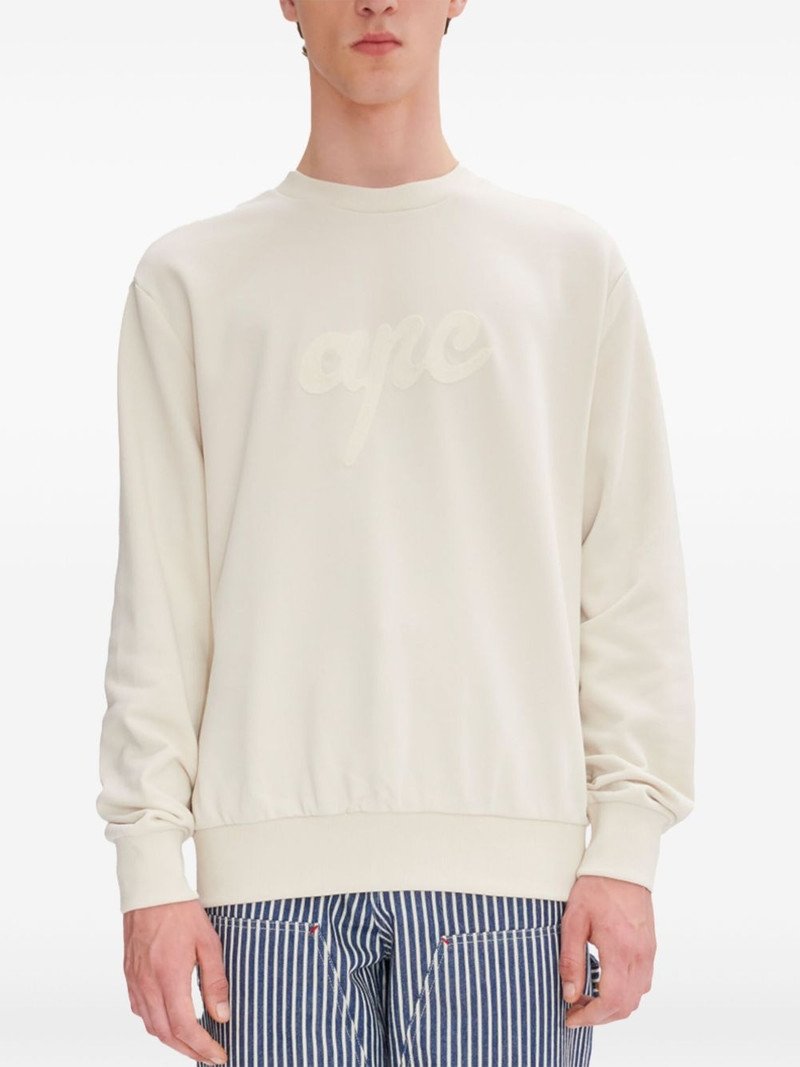 A.P.C. logo-print sweatshirt outlook